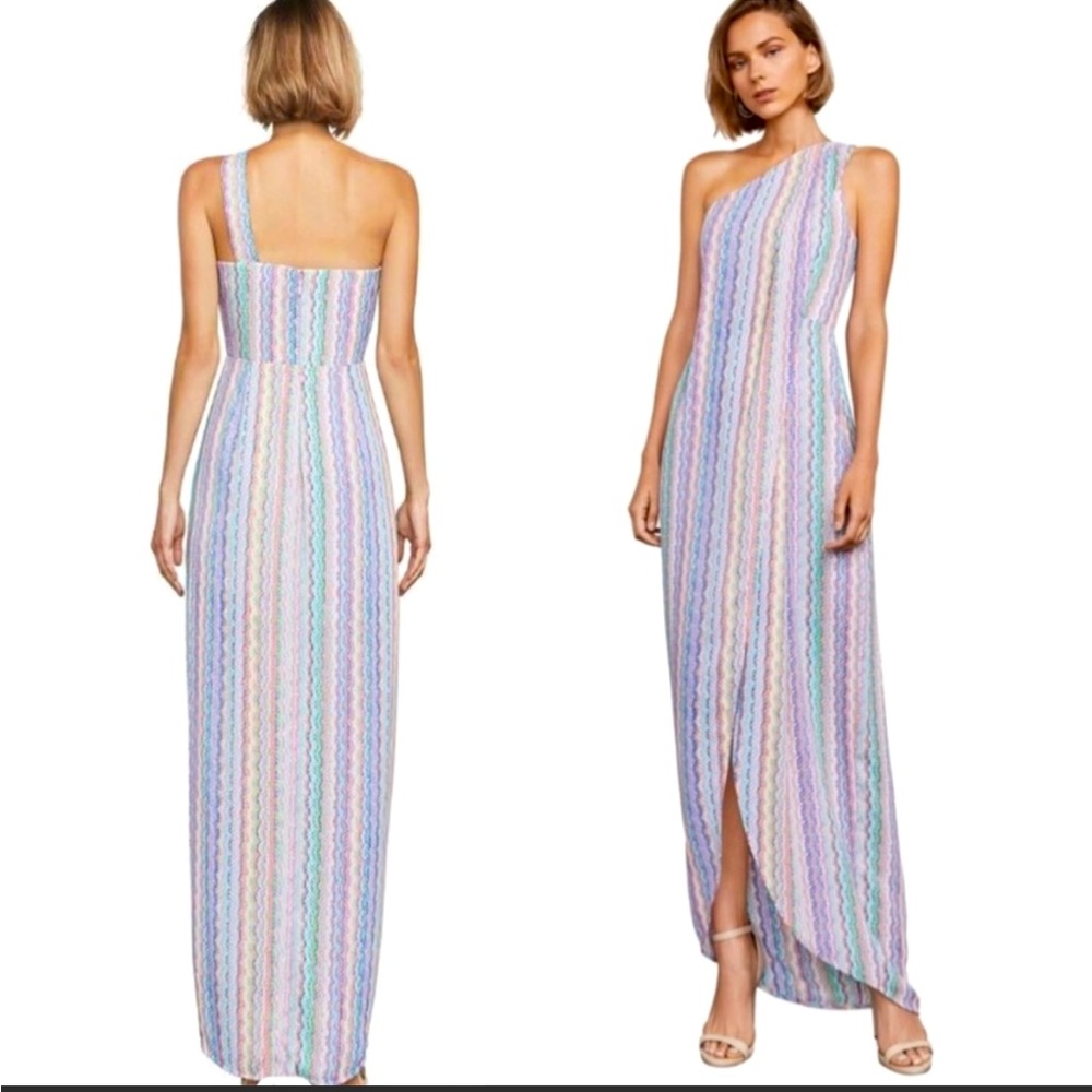 BCBG Max Azira One Shoulder Maxi Dress Size 0